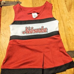 Baby Nebraska Huskers cheerleader outfit 0-3 mos